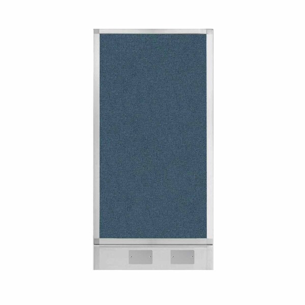 Hush Panel Configurable Cubicle Partition 2' x 4' Caribbean Fabric W/ Cable Channel